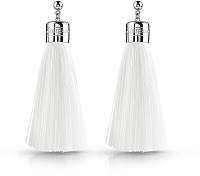 Guess Biele náušnice strapce UBE78064