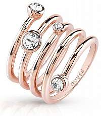 Guess Luxusné špirálovitý prsteň UBR84057 mm