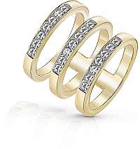 Guess Luxusné trojitý prsteň UBR84062 mm