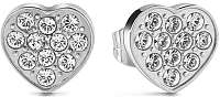 Guess Náušnice srdiečka s kryštálmi UBE28065