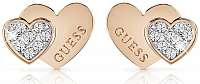 Guess Romantické bronzové náušnice UBE84120A
