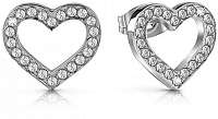 Guess Trblietavé srdiečkové náušnice UBE28003