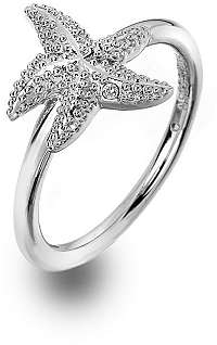 Hot Diamonds Luxusný strieborný prsteň s pravým diamantom Daisy DR213 59 mm