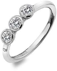 Hot Diamonds Luxusný strieborný prsteň s topaz a diamantom Willow DR205 56 mm