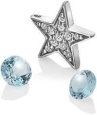 Hot Diamonds Hviezdičkový element s modrými TOPAZ Anais AC110