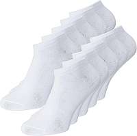 Jack&Jones 10 PACK - pánske ponožky JACDONGO 12172337 White
