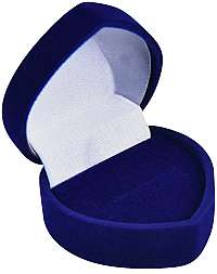 JK Box Modrá darčeková krabička na náušnice alebo prsteň F-75 / A14