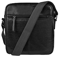 JustBag Pánska kožená taška 2206 Black