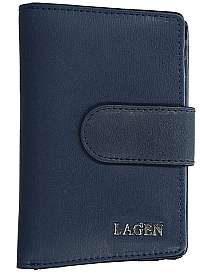 Lagen Dámska kožená peňaženka313 D. Blue