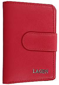 Lagen Dámska kožená peňaženka313 Red