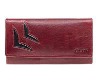 Lagen Dámska kožená peňaženka 6011/T Red/Bl