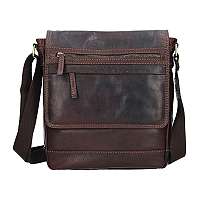 Lagen Kožená crossbody taška 22014 Brown