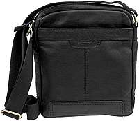 Lagen Pánska kožená crossbody taška 20654 Blk