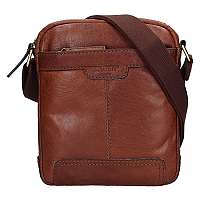 Lagen Pánska kožená crossbody taška 20654 Tan