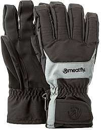 Meatfly Pánske prstové rukavice Cyclone Gloves B - Black / Grey M