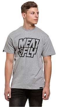 Meatfly Pánske tričko Repash C-Heather Grey S
