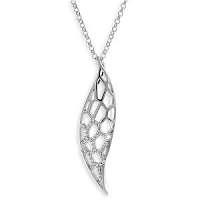 Modesi Elegantný náhrdelník zo striebra M41056 (retiazka, prívesok)