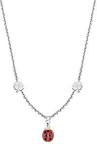 Morellato Oceľový náhrdelník s lienkou a štvorlístky Enjoy SAIY03