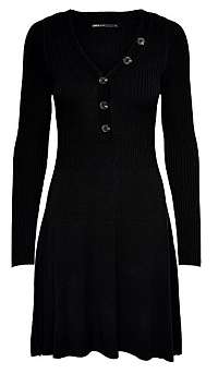 ONLY Dámske šaty ONLIZA L / S DRESS KNT Black M