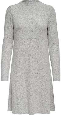 ONLY Dámske šaty ONLKLEO L / S DRESS KNT Noosa Light Grey L