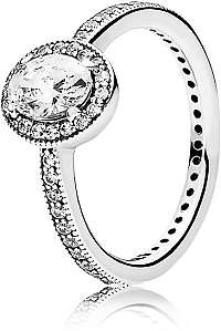 Pandora Oslnivý strieborný prsteň 191017CZ 56 mm