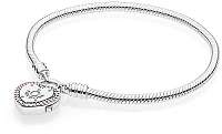 Pandora Strieborný náramok sa kaštieľom v tvare srdca 596586fpc 19 cm