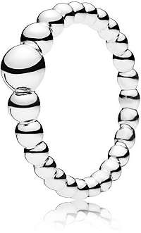 Pandora Strieborný obrúbený prsteň 197536 56 mm
