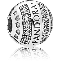 Pandora Strieborný trblietavý klip 797433CZ