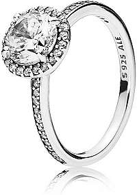 Pandora Trblietavý strieborný prsteň 196250CZ mm