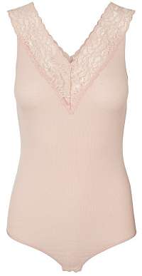 Pieces Dámske body Siri Bodystocking Peachskin L