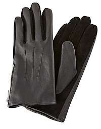 Pieces Dámske rukavice PCHARPER LEATHER GLOVES Black L