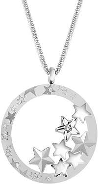 Preciosa Výrazný oceľový náhrdelník Virgo 7340 10