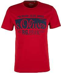 s.Oliver Pánske tričko 03.899.32.5206.3660 Uniform Red XL