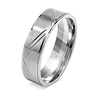Silvego Snubný prsteň pre mužov a ženy z chirurgickej ocele RRC0465 67 mm