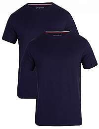 Tommy Hilfiger 2 PACK - pánske tričko UM0UM01030 -409 Peacoat / Peacoat XL