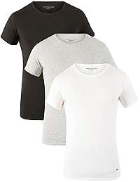 Tommy Hilfiger 3 PACK - pánske tričko 2S87905187 -004 Black / Grey Heather / White XXL