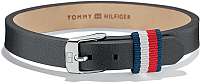 Tommy Hilfiger Čierny kožený náramok TH2700956