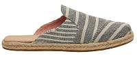 TOMS Dámske šľapky Black Cabana Stripes Nova