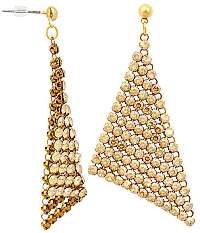 Troli náušnice Dazzle Golden Shadow DENCM13GCGS