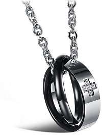 Troli Originálny partnerský náhrdelník pre pánov KNSC-064-BL