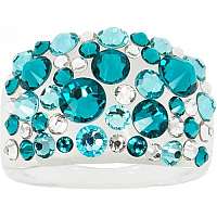 Troli Prsteň Bubble Blue Zircon mm