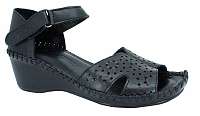 Venüs Dámske kožené sandále 20793061 Black