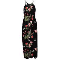Vero Moda Dámske šaty Simply Easy Slit Maxi Dress Black XL
