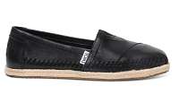 TOMS Alpargatas Black Leather