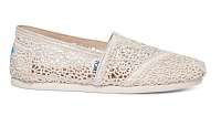 TOMS Alpargatas Natural Moroccan Crochet