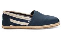 TOMS Alpargatas Navy Stripe Iniversity Classics