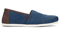 TOMS Alpargatas Navy Wash Canvas