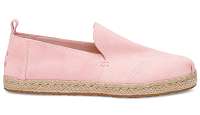 TOMS Alpargatas Pale Pink Suede Deconstructed