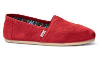 TOMS Alpargatas Red Canvas