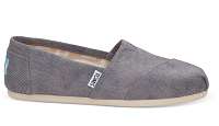 TOMS Alpargatas Slate Blue Washed Classics